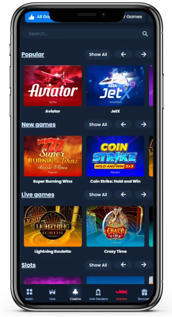 The Aviator game section on the 4raBet platform.