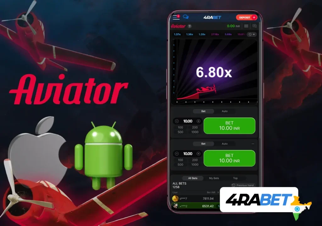 Play the Aviator crash game with a huge bonus at 4rabet Casino